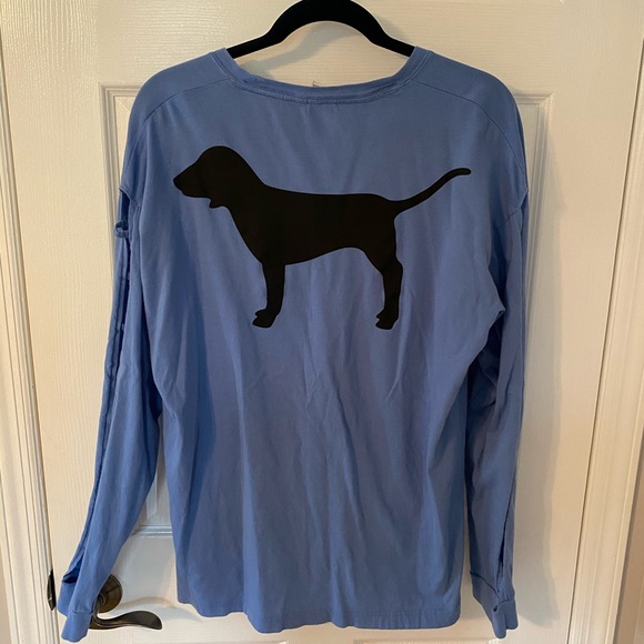 VS PINK Blue long sleeve top - Picture 7 of 7
